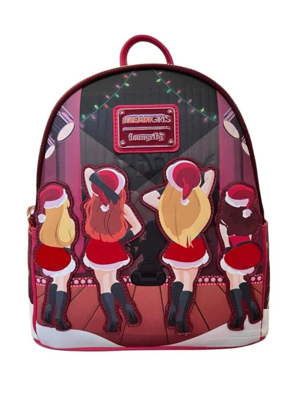 Loungefly Mean Girls Holiday Talent Show Light Up Mini Backpack Jingle Bell NWT